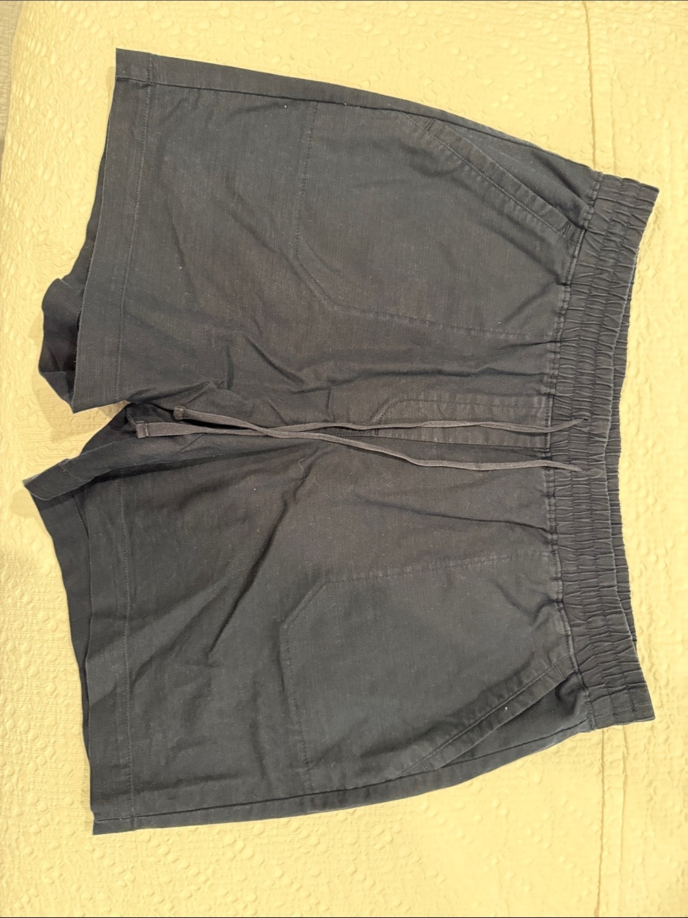 Talbots Navy Elastic Waist Pull-On Shorts